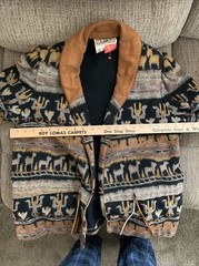Vintage BIS Paris Of Beverly Hills Jacket South Western Design Dry Clean Only M