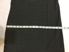 Vintage Womens Gray Plaid Size Small Stretch Bodycon Jumper Dress NOS NWT