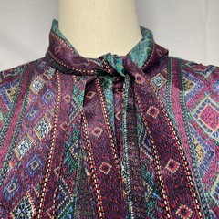 VTG James Kenrob By Dalton Womens M Long Sleeve Button Down 80’s secretary