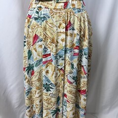 Vtg 80s Carol Anderson Postcard Travel Destination Midi Dress Beach Desert 12
