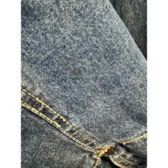VTG 90s Denim Duster Trench Coat Barn Chore Jacket Liz Claiborne Jeans Sz M