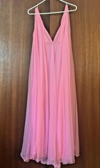 VTG Lucie Ann 4 Layers Chiffon Lace Lingerie Dress Nightgown Peignoir Robe Set S