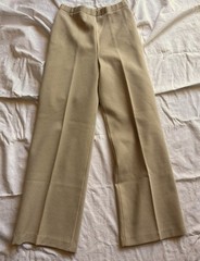 Vintage Russ Dress Pants Womens 28W Striped Knit Pull On Elastic Wide Leg