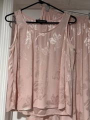VTG Studio VK Y2K pink tank top & Kimono & Maxi Skirt Set Women’s S/M