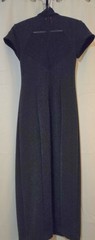 VTG 90s Night Way Collections Black Maxi Slit Dress, U.S.A. TRAD Goth, Y2K