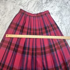 Vintage Evan Picone Skirt Size 10 Worsted Wool Pleated Plaid Maxi School Girl