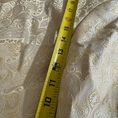 Vintage 80s 90s Champagne Gold Paisley Brocade Satin Frog Button Blazer Jacket