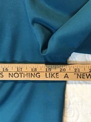 Vintage 1980’s Judy Bond blouse Button Ruffle Teal Geek/Secretary Silky Polyeste