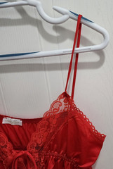 Vtg Erica Loren New York Women’s Sleeveless Open Front Lacey Camisole Top Red XS