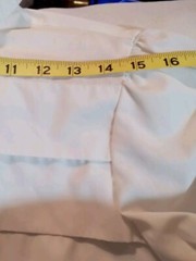 Vintage Michelle Stuart Women`s Small White Shirt Blouse Button Back Secretary
