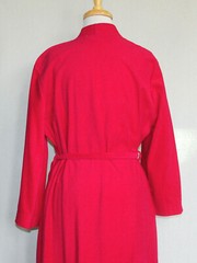 Vintage VANITY FAIR Lightweight Polyester RED Belted Robe Size Medium