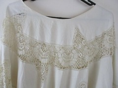 Antique Skirt cotton lace linen handmade circle petticoat knee length 1920s 1900