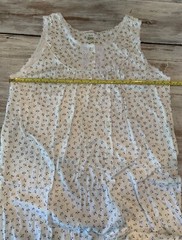 Vtg Sears Fundamentals Floral 100% Cotton Knit Sleeveless Gown & Robe Set – Sz M