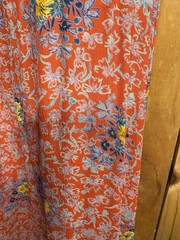 VTG Jane Schaffhausen Belle France Size 10 Floral Cottage Dress Red/Orange