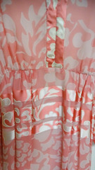 Ceil Chapman Dress Vintage Pink Long Sleeve Maxi V Neck