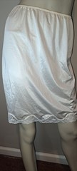 Shiny Shimmery White Nylon Vtg Half Slip Sml Body Lites Penny’s
