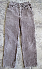 Vintage Sears Fashion JTF Fit Pants 6 24×28 Corduroy Brown Straight Leg Hippy