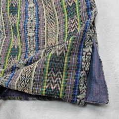 Vtg Loremar Guatemala Handwoven Reversible Kimono Robe OS Native Boho Hippie