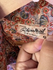 Vintage French Blouse Rhone Mail Creation Size FR42 Made in France