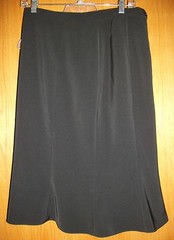 Basic Black Lined Skirt- SIZE 10 By Rosa L