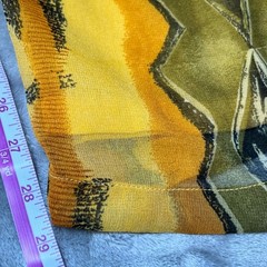 Vintage Fixation Womens Size 3X Plus Size India Pants Yellow Green Boho Wide Leg