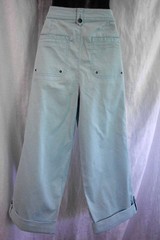 Vintage ’90’s Croft & Barrow Stretch Capri Pant Size 10 NWT Blue Pockets Cuffed