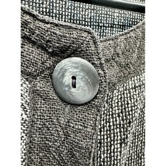 Vtg Sangam Womens L Cotton Lagenlook Artsy Minimalist Gray Black Batwing Jacket