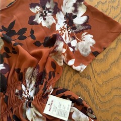 Simply Vera Vera Wang Rust Floral Dress