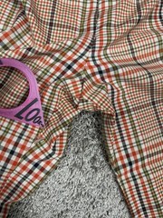 Vintage Bobbie Brooks KoraTron Pants Womans M Plaid Flat Front USA Preppy 70s