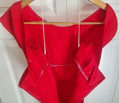 Vintage 1950s Gallina California Red Wiggle Pinup Dress | Rockabilly Retro