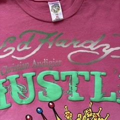 Ed Hardy Christian Audigier Women’s Medium T-Shirt Vintage Y2K Graphic Tee