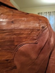Vintage Golden Collection by Pioneer Wear Western Leather & eel Jacket Size 40