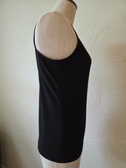 (S) Vintage 1990s Y2K Donna Karan New York Womens Tank Top Black
