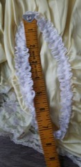 Yellow Satin Lingerie Bloomers Skirt Lace Sz S-L? Elastic Waist 22″-38″W READ