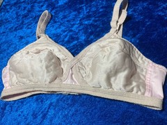 Vintage Bra 34c FAIR CONDITION See Pics Wireless Bralette Pink Nylon