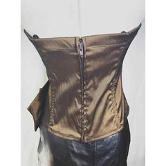 Vintage Deadstock Veronique Young Ruched Bustier With Rhinestone Buckle