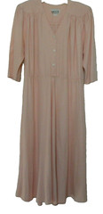 Vintage Sally lll Peachy Pink 40s Dress – sz 14