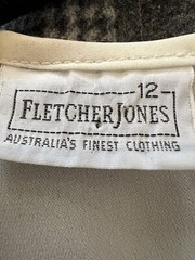 Fletcher Jones Stunning Cream Blouse With Appliqué Size 12