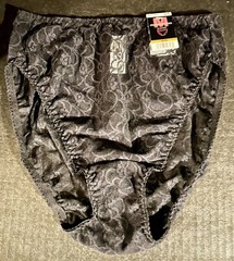 MAIDENFORM Black Lace PRIVTE AFFAIR Hi Cut Size 5 (S) Panties #40543 NWT VTG