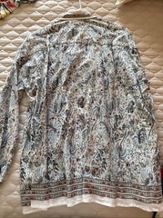 Vintage Max Studio Floral Print 100% Cotton Shirt