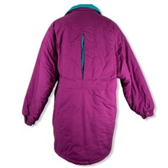 Vintage Size Medium Coat Winter Made In Korea Persuasion Purple Quilt Lined
