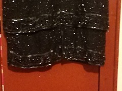Sténay Silk Beaded Black Short Sleeve Dress Vtg Women’s Size 16 Zip Closure.