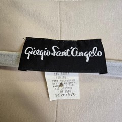 Giorgio Sant’ Angelo Lace Shift Maxi Dress, Cream/Gold Shimmer, Size 5/6, Vtg