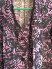 Rare Vintage Dressing Gown (70s from USSR, long, belted, pockets, 49″ L