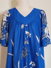 Vintage Montgomery Ward MuuMuu Housedress Gown Grannycore Polyester OS Tropical
