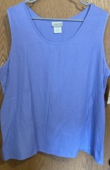 Lauren Lee Sears Womens XL Lavender Sleeveless Tank Top NWT Vintage 90s
