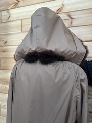 Mano Swartz Ranch Raised Opossum Women’s Vintage All Weather Coat & Hood