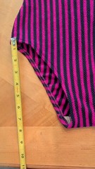 Vintage 80s Robby Len Magenta Black Textured One Piece Swimsuit Probable Sz S