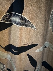 Linda Jackson Flamingo Park Vintage 80s Velvet Skirt Gum Leaf Print AU 6 8