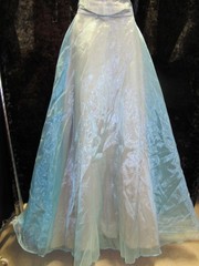 Vintage 90s Pale Blue Two Piece Formal Dress (H0155)